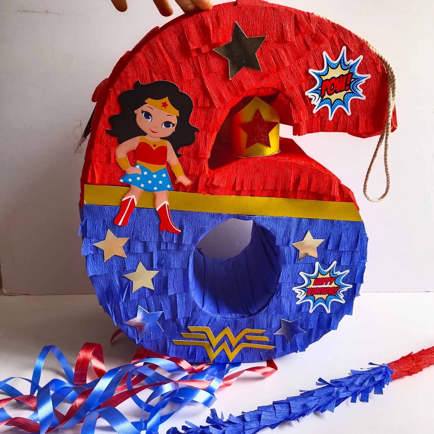 Handcrafted Wonder Woman Piñata