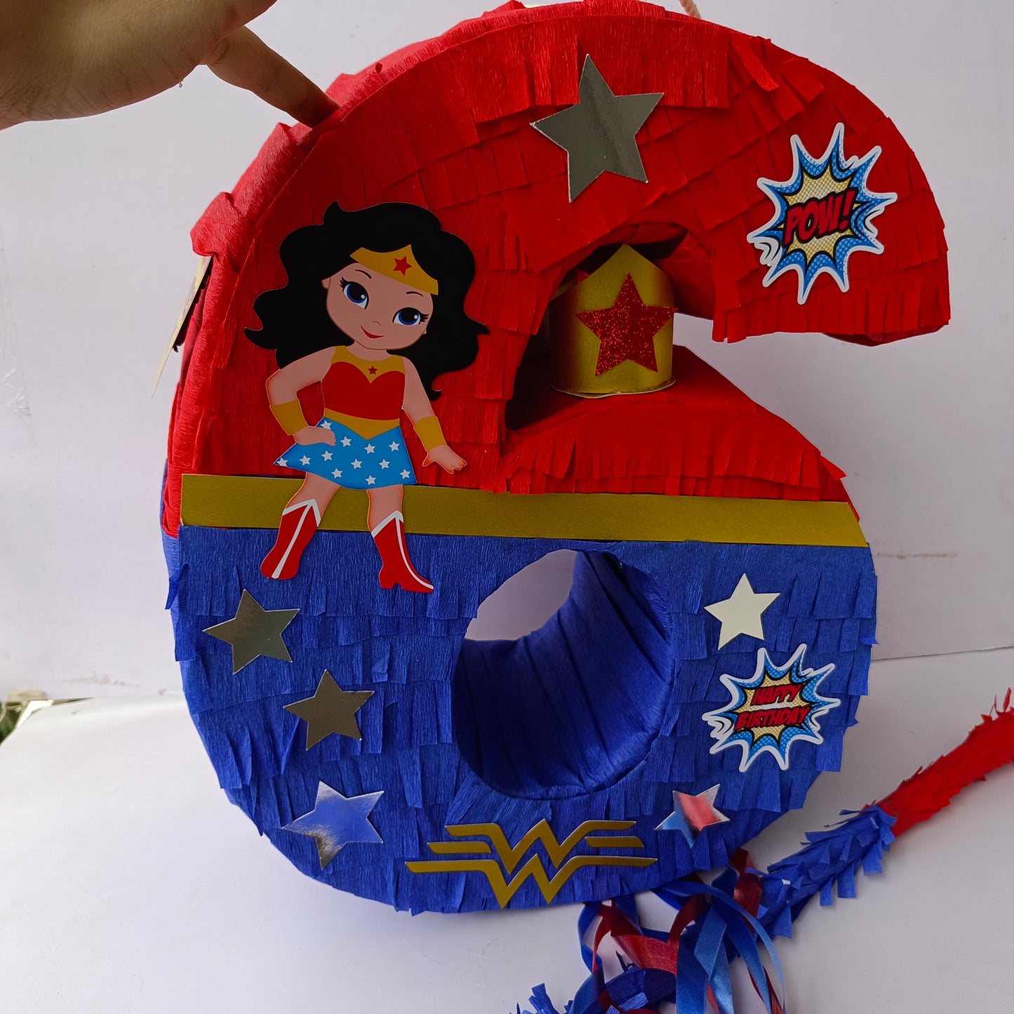 Handcrafted Wonder Woman Piñata