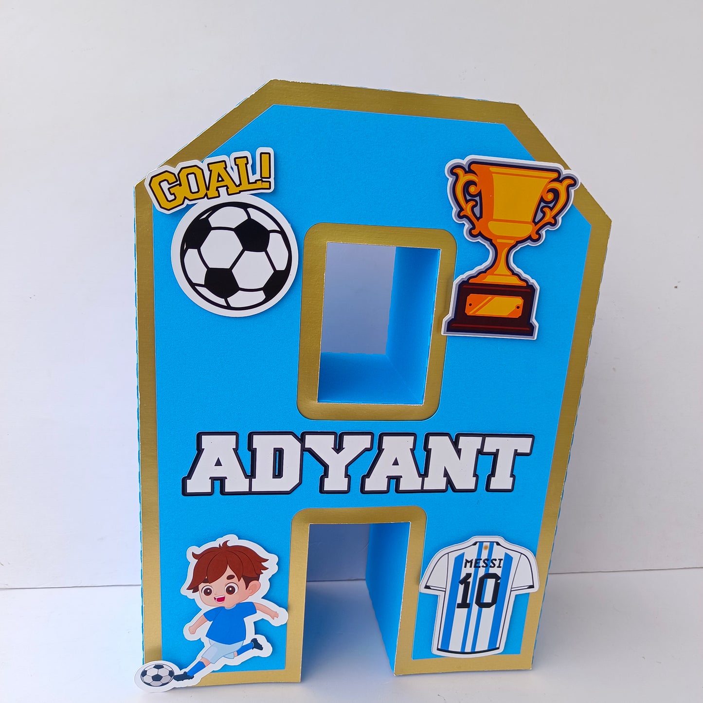 Football 3D Letter - Personalized Sports Party Decoration