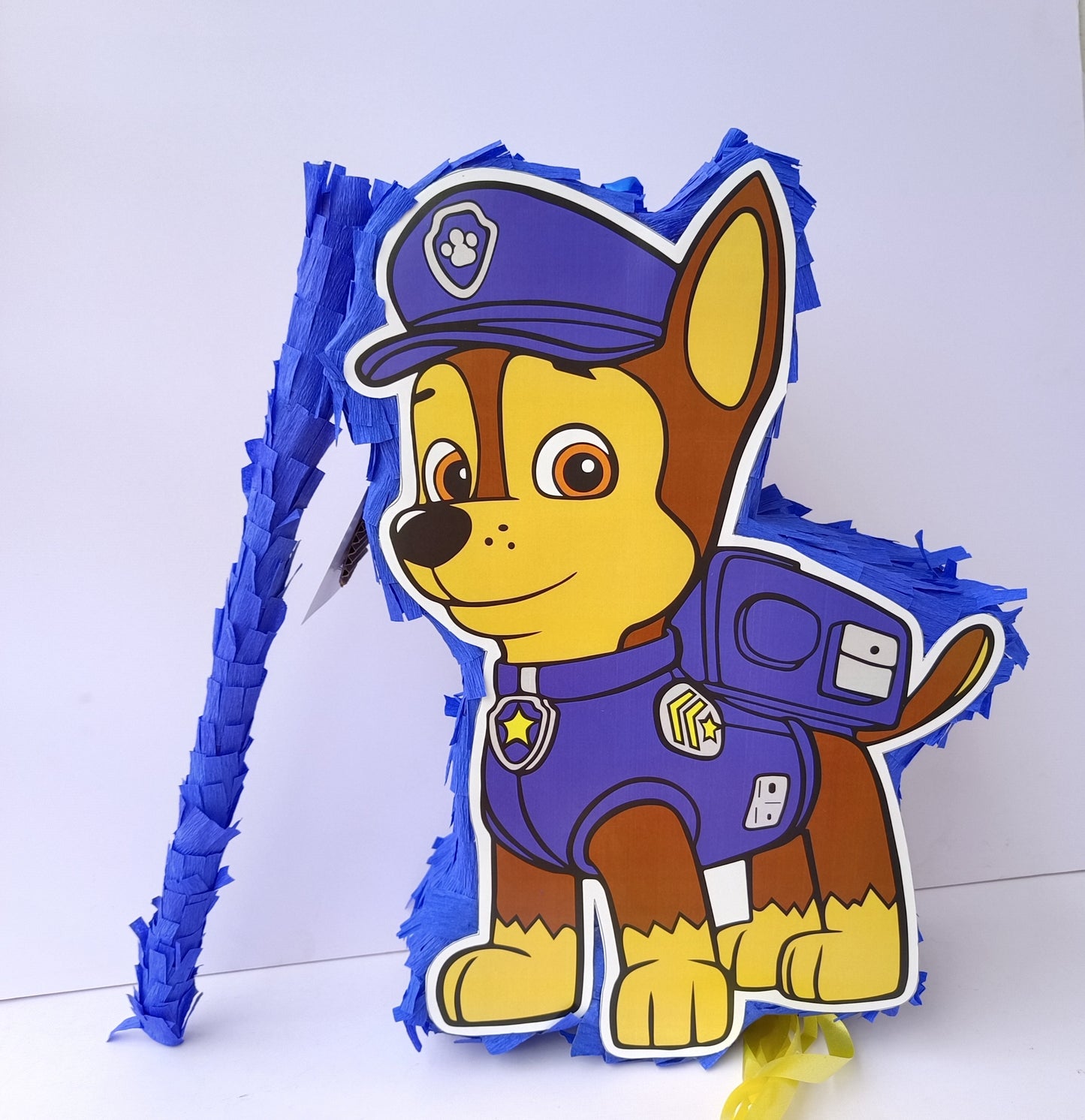 Paw Patrol Pull-String Piñata - Semi-Handcrafted Party Decoration