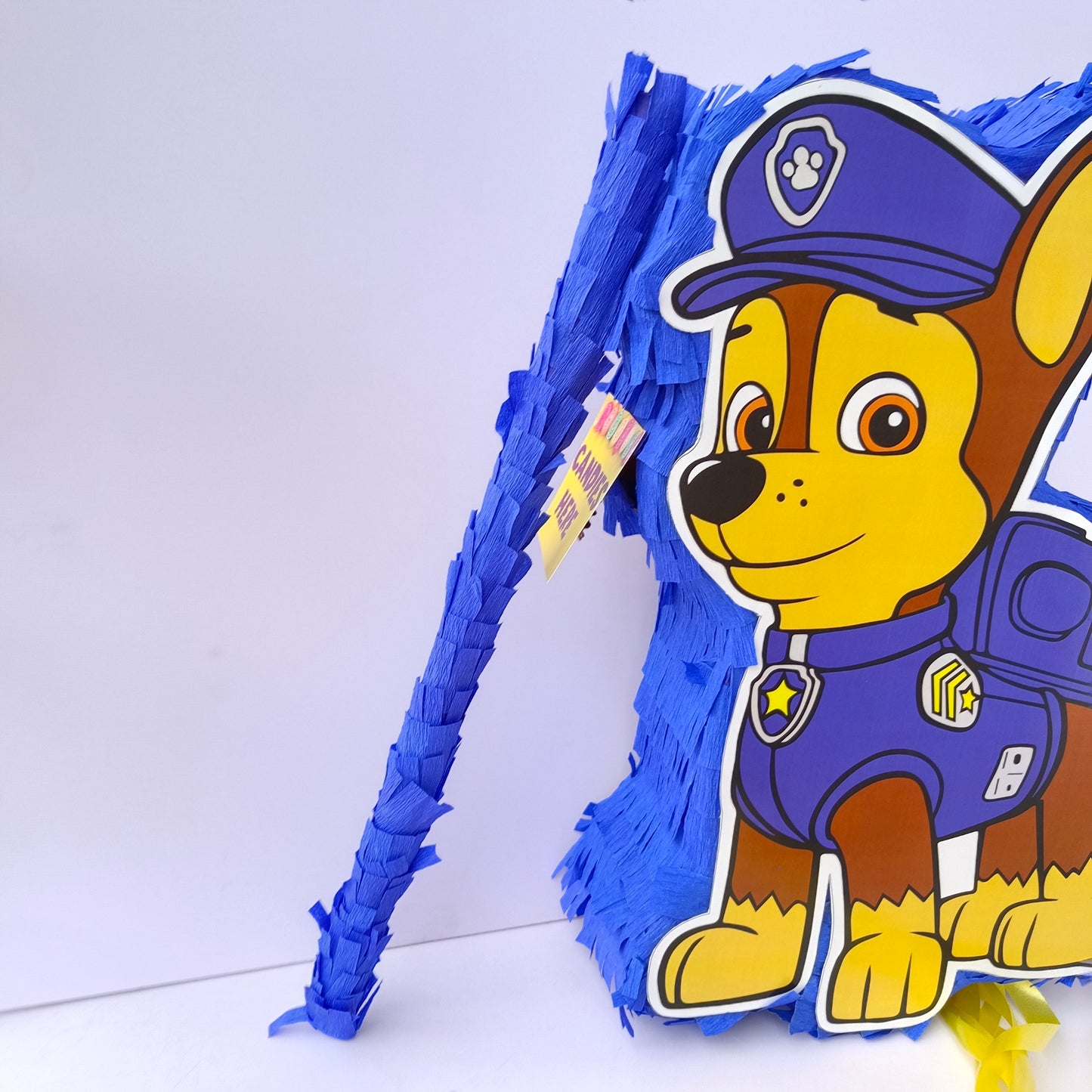 Paw Patrol Pull-String Piñata - Semi-Handcrafted Party Decoration