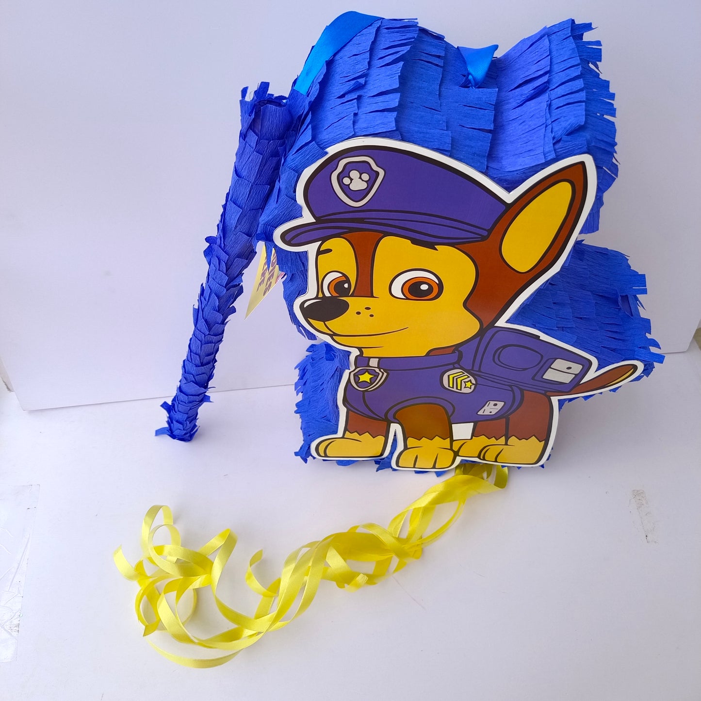Paw Patrol Pull-String Piñata - Semi-Handcrafted Party Decoration