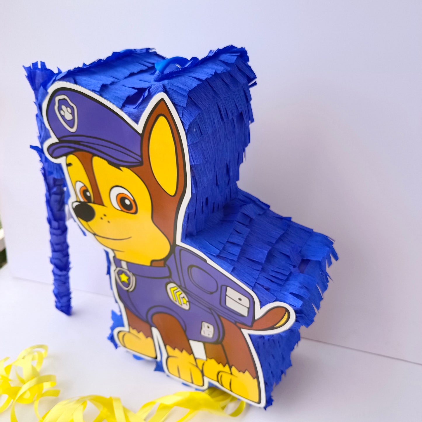 Paw Patrol Pull-String Piñata - Semi-Handcrafted Party Decoration