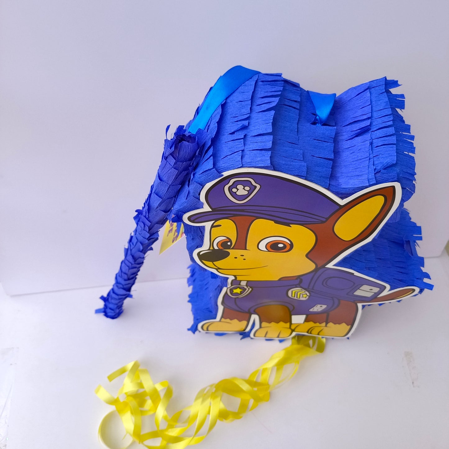 Paw Patrol Pull-String Piñata - Semi-Handcrafted Party Decoration