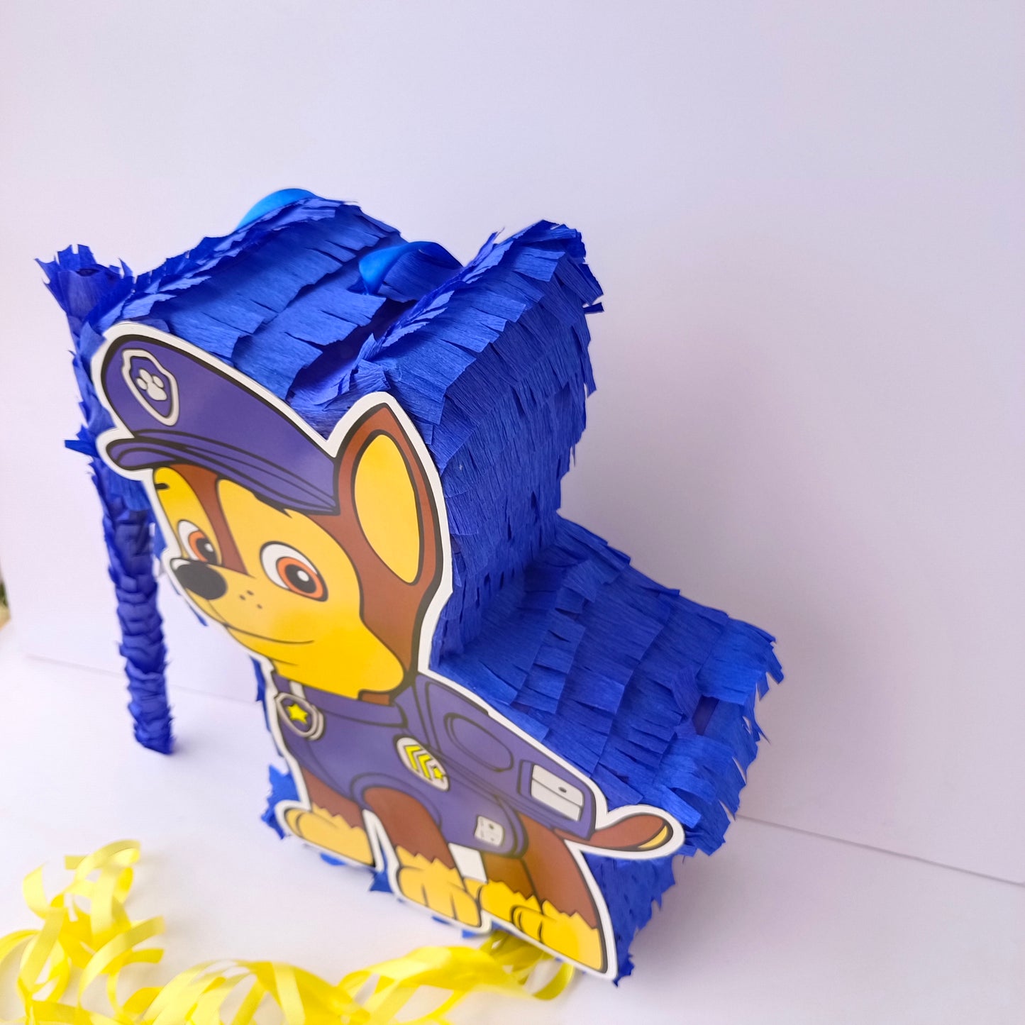 Paw Patrol Pull-String Piñata - Semi-Handcrafted Party Decoration