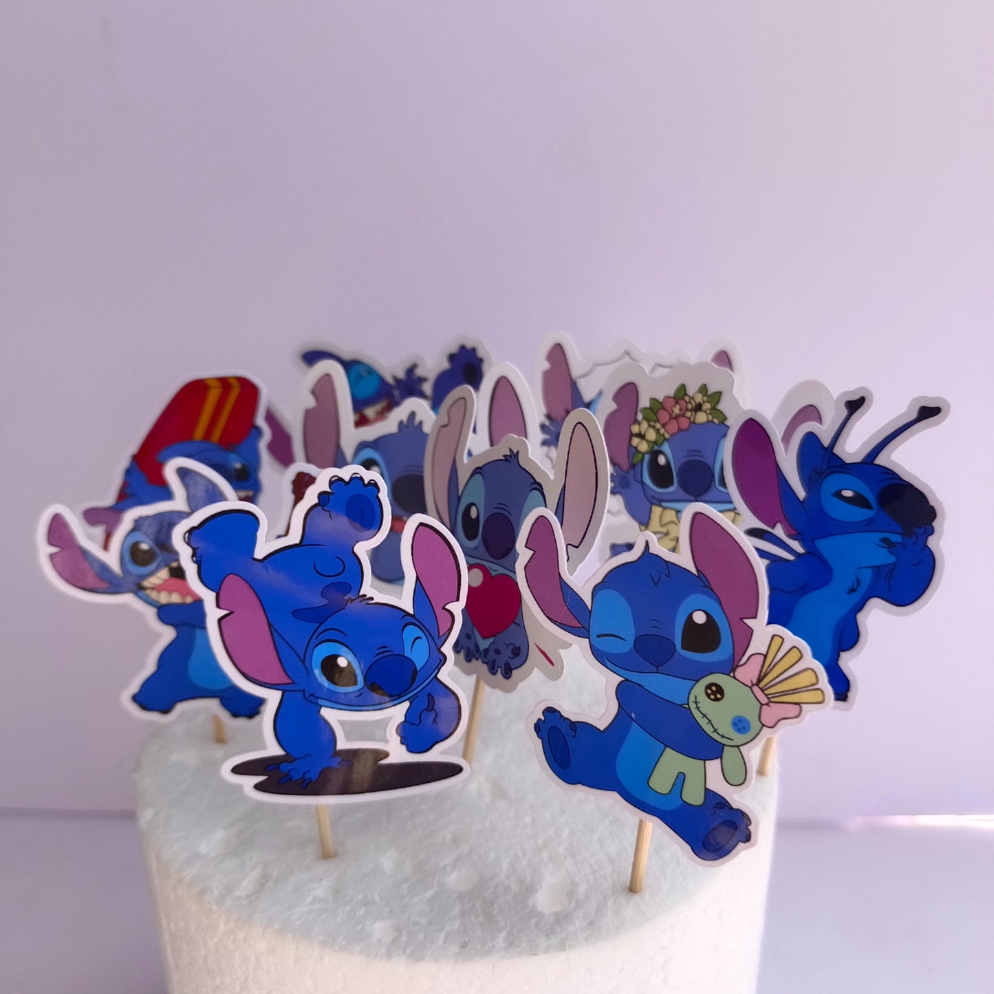 Stitch Printed Cupcake Toppers
