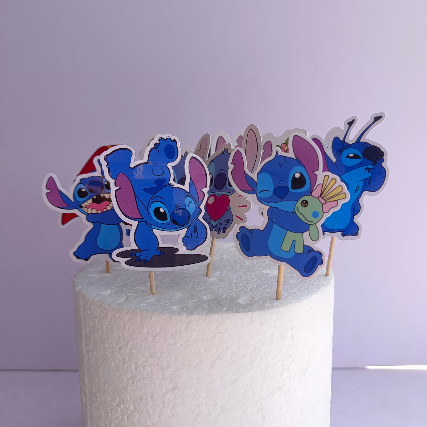 Stitch Printed Cupcake Toppers