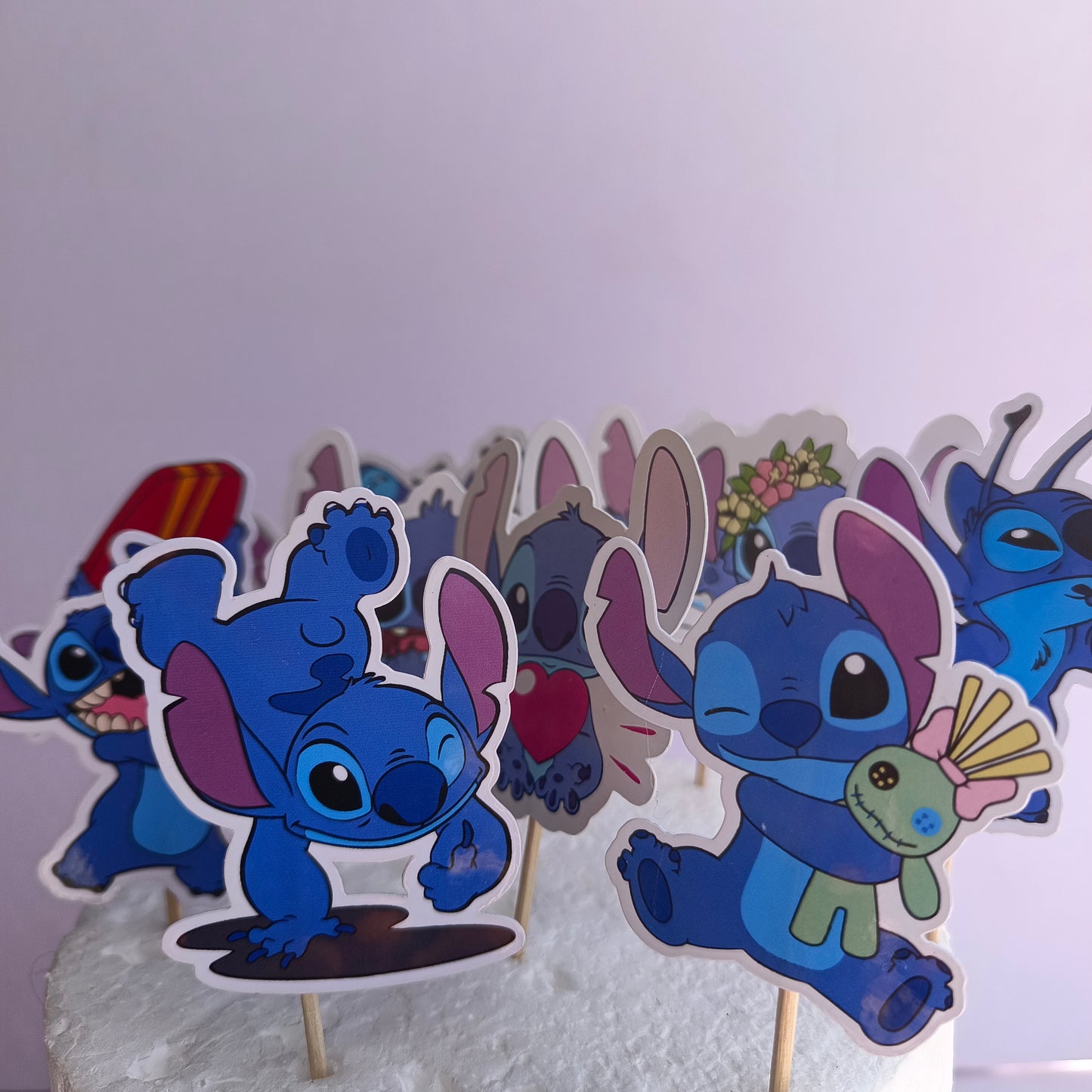Stitch Printed Cupcake Toppers