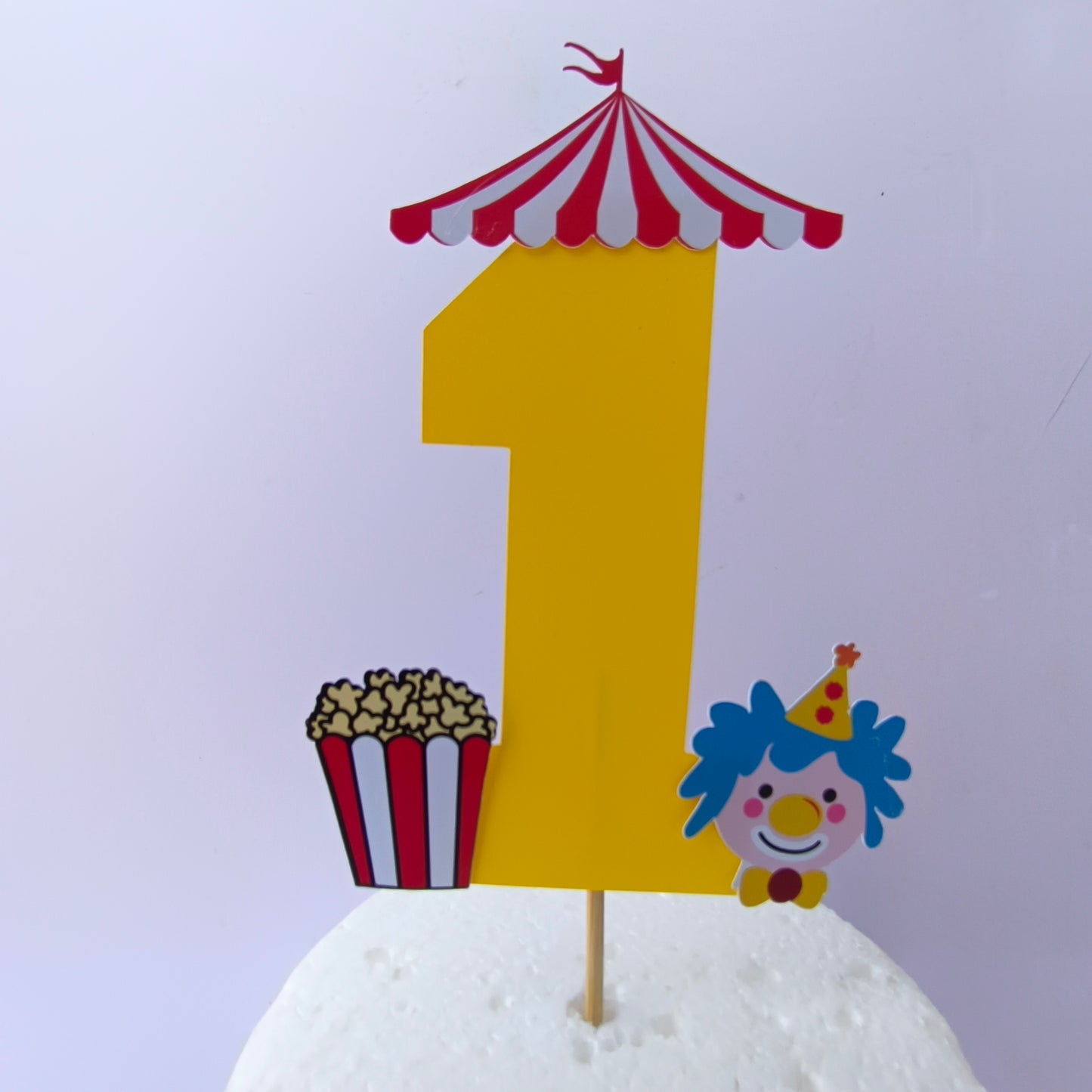 Carnival Small Cake Topper – Handcrafted Party Decoration