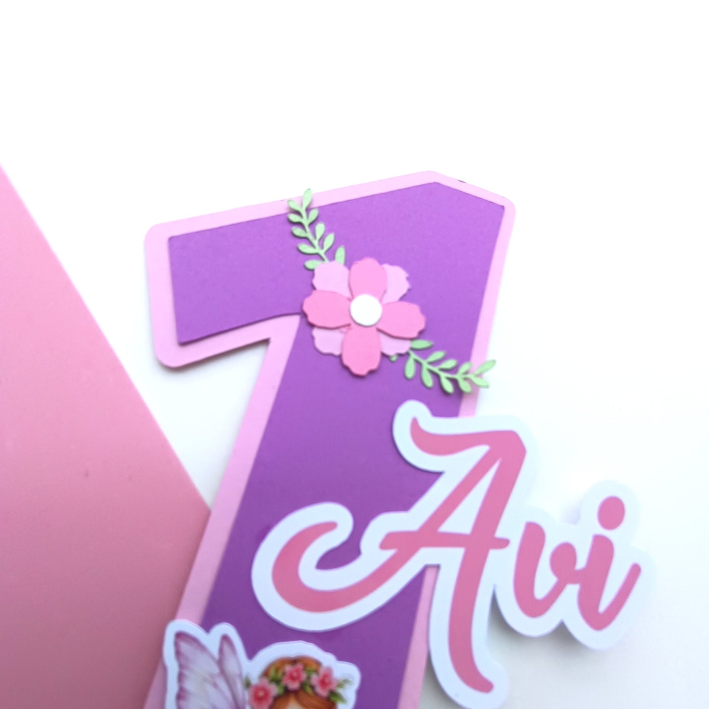 Fairy Small Cake Topper – Handcrafted Party Decoration