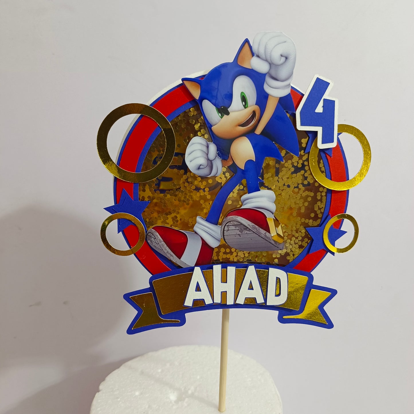 Sonic Shaker Cake Topper
