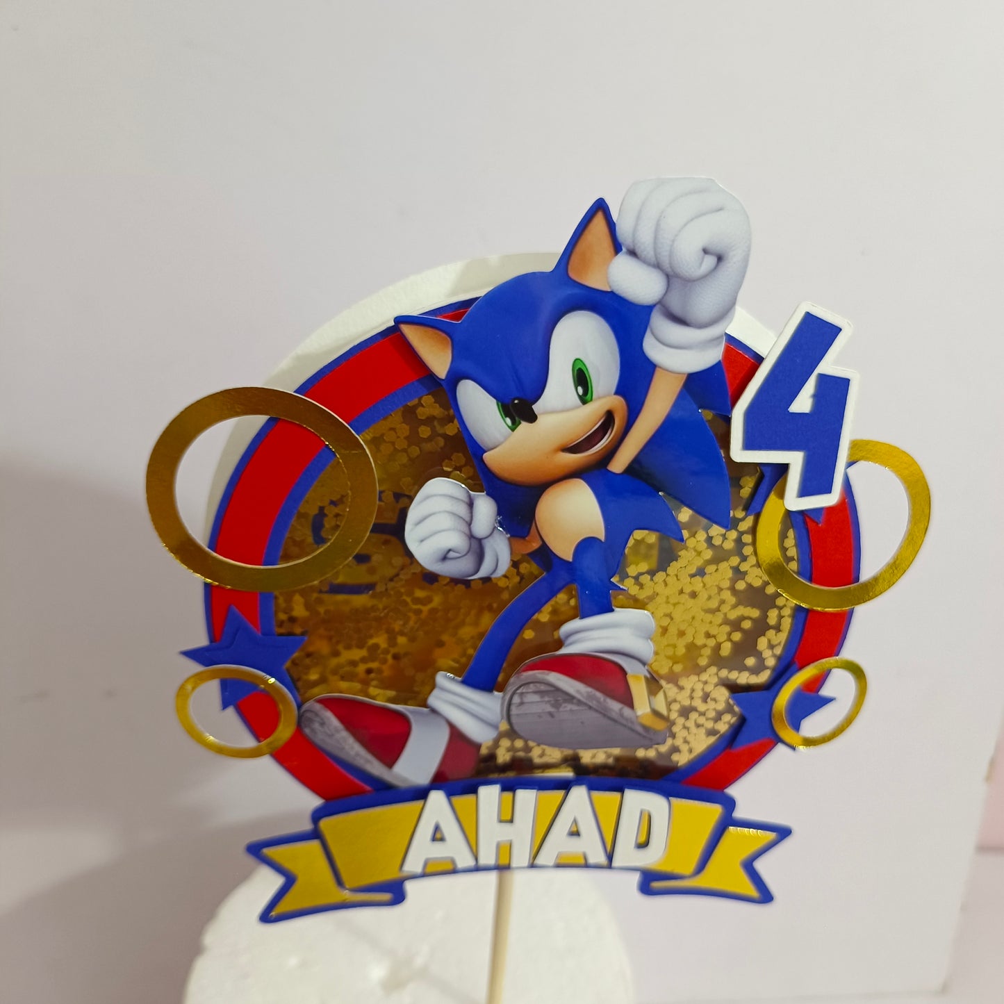 Sonic Shaker Cake Topper