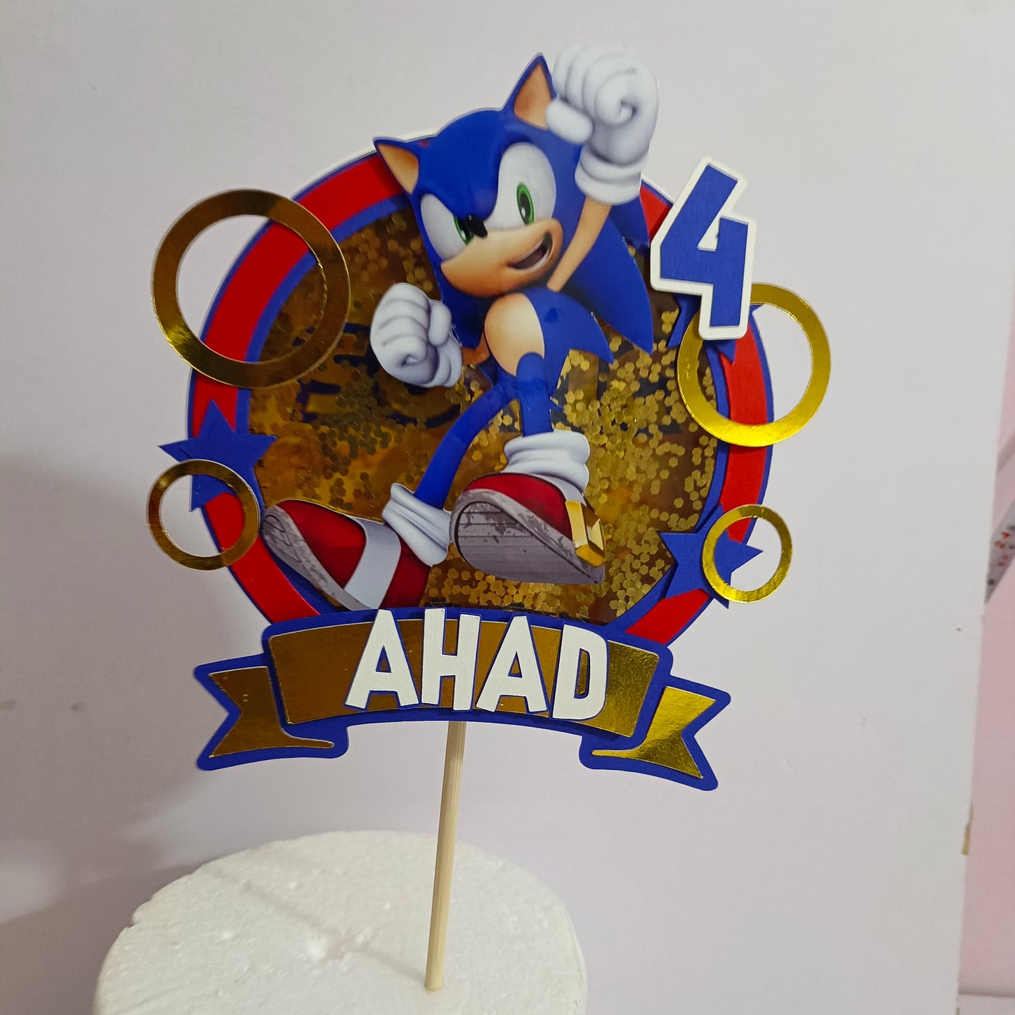 Sonic Shaker Cake Topper