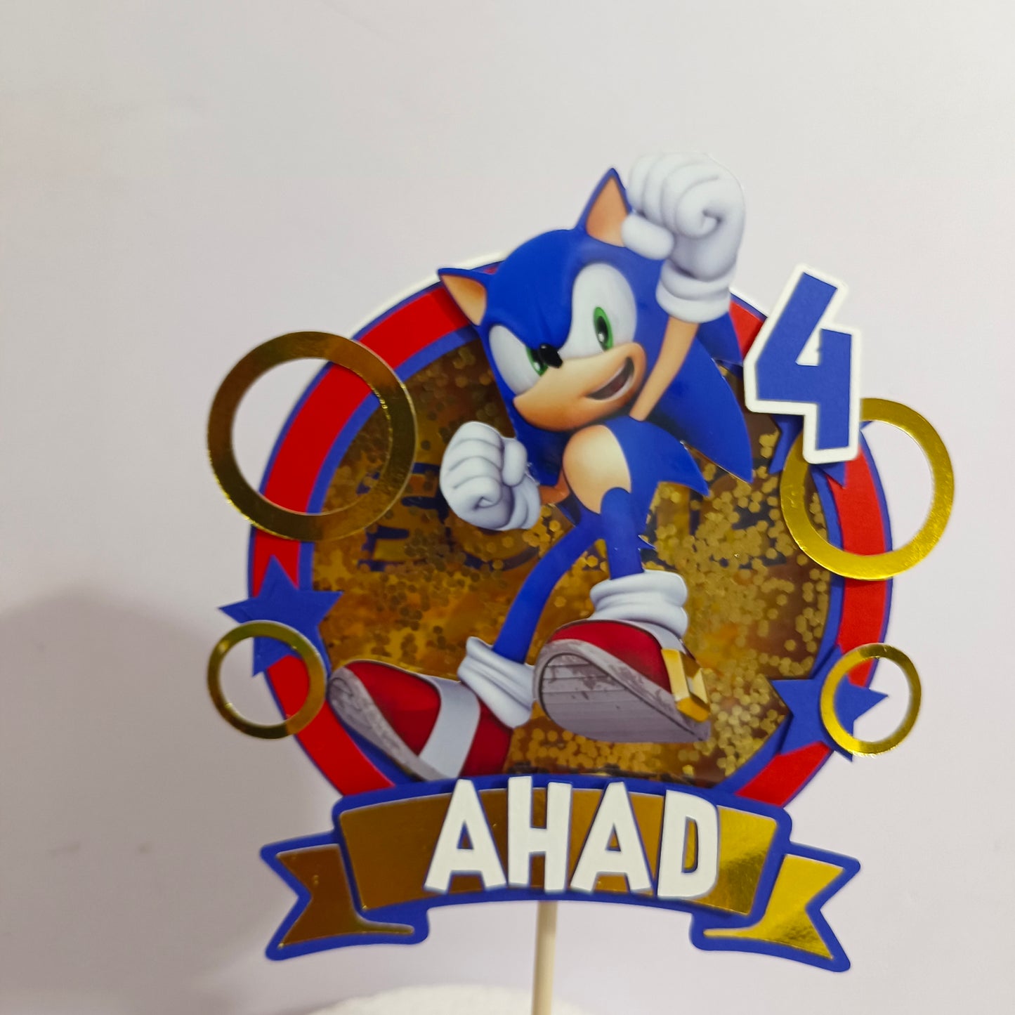 Sonic Shaker Cake Topper