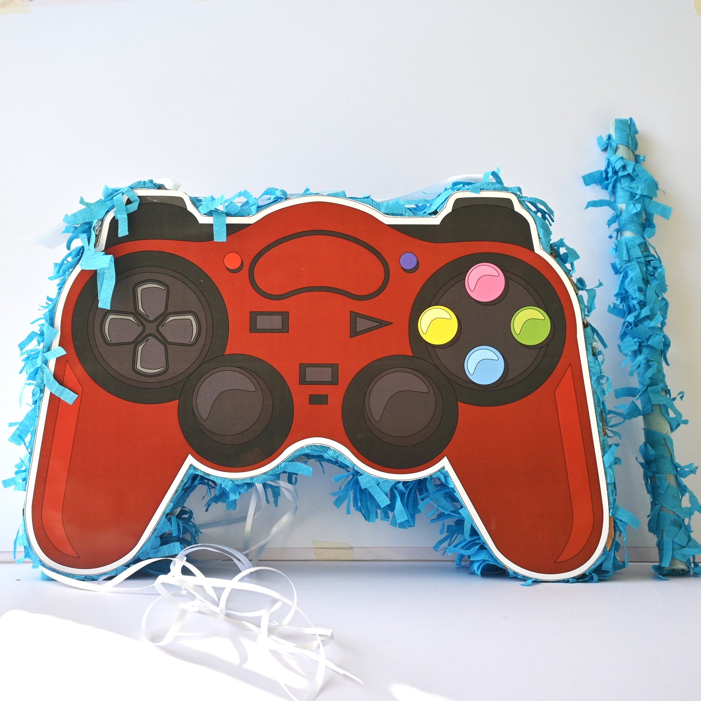 Video Game Pull-String Piñata - Semi-Handcrafted Party Decoration