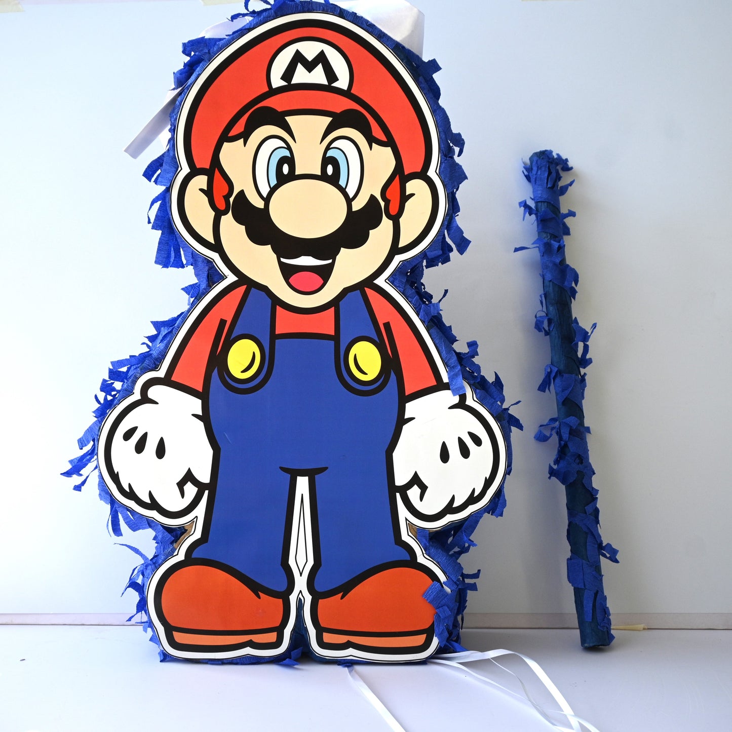 Super Mario Pull-String Piñata - Semi-Handcrafted Party Decoration