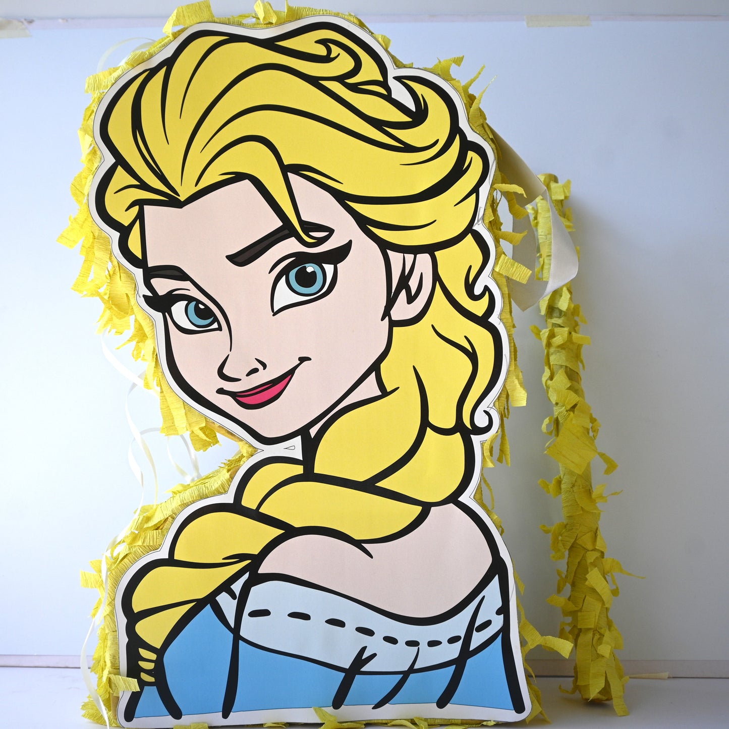 Frozen Pull-String Piñata - Semi-Handcrafted Party Decoration