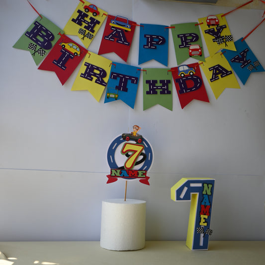 Car Theme Birthday Party Pack for Boys