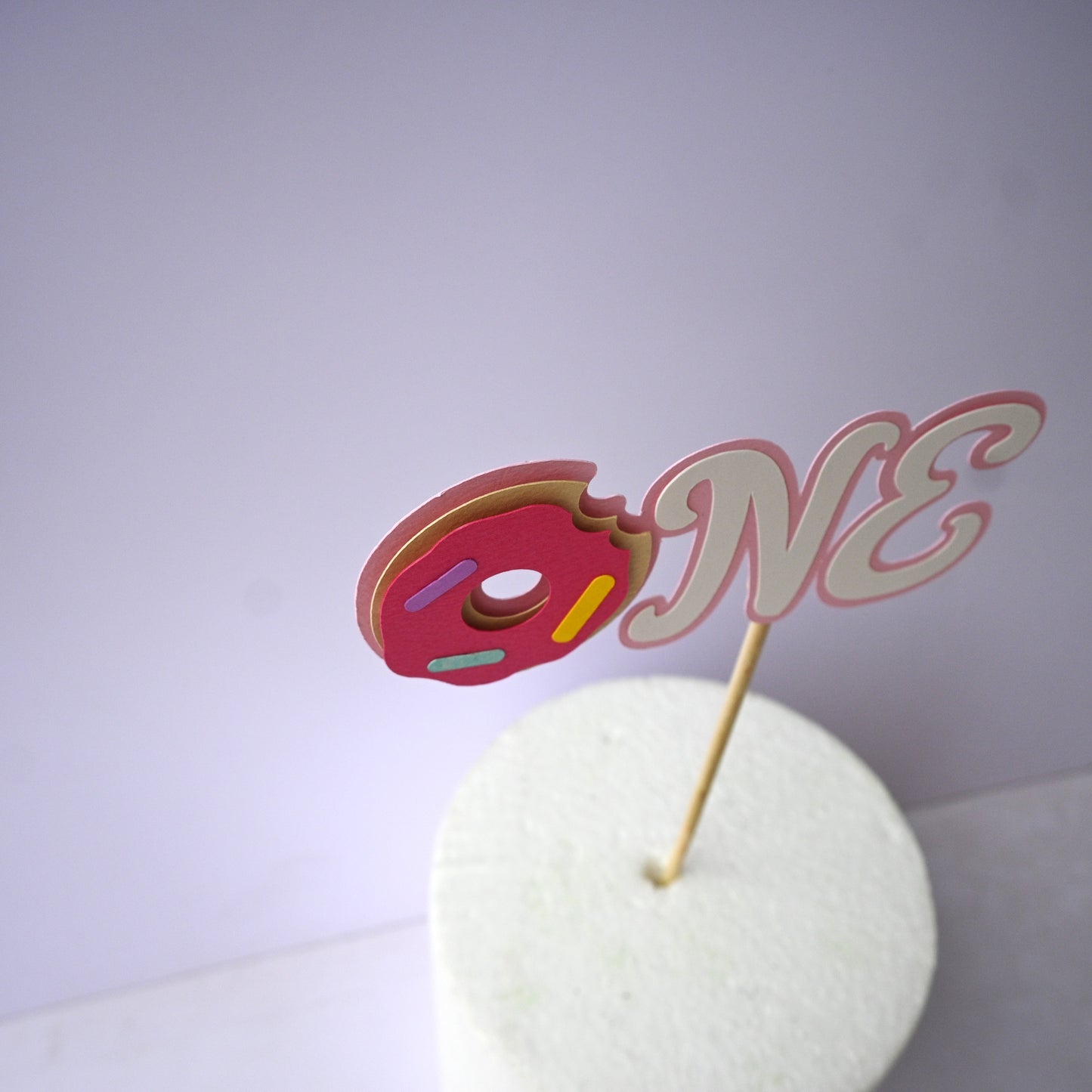 Donut High Chair Banner & Cake Topper Set - Handcrafted Party Decoration