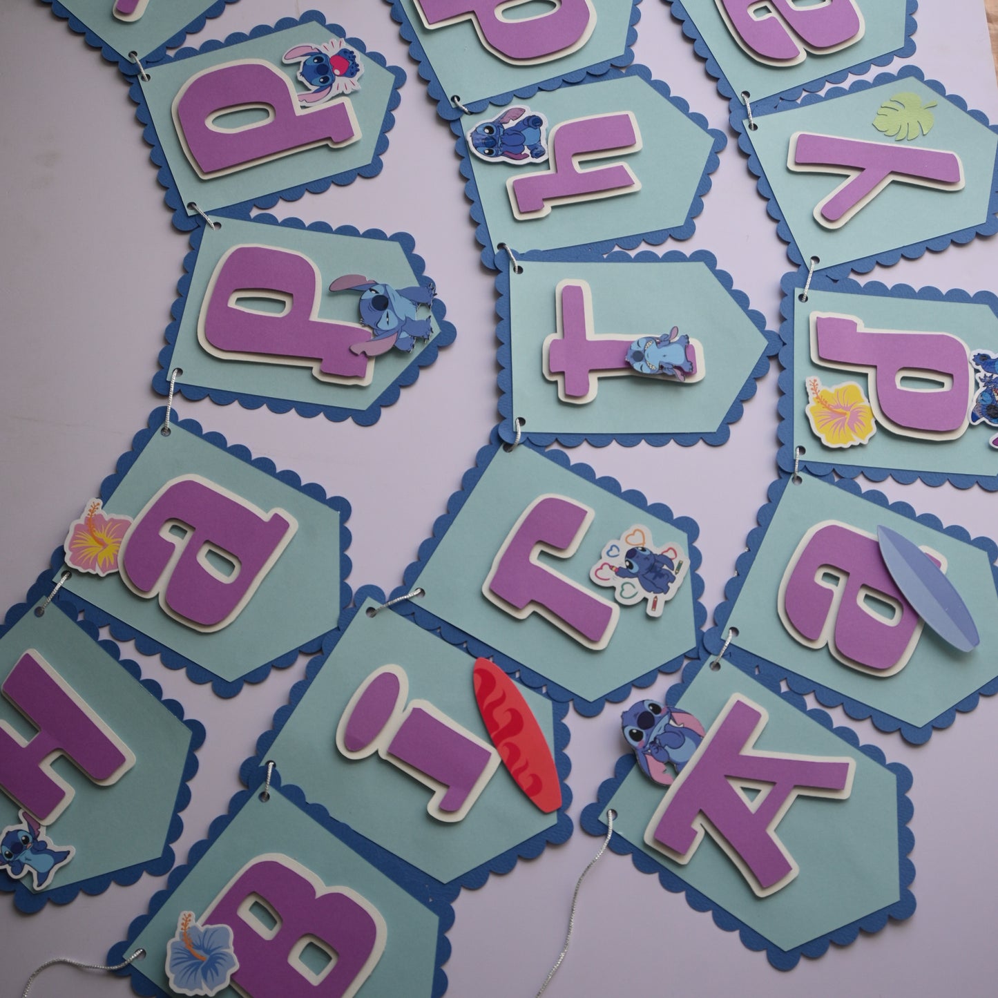 Handcrafted Stitch Birthday Banner