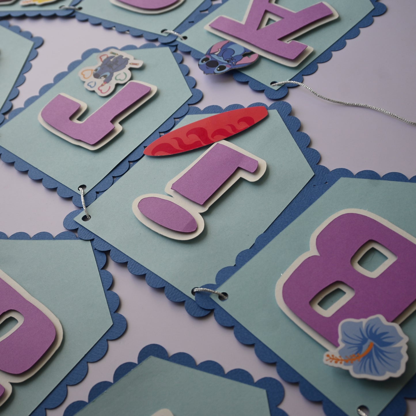 Handcrafted Stitch Birthday Banner