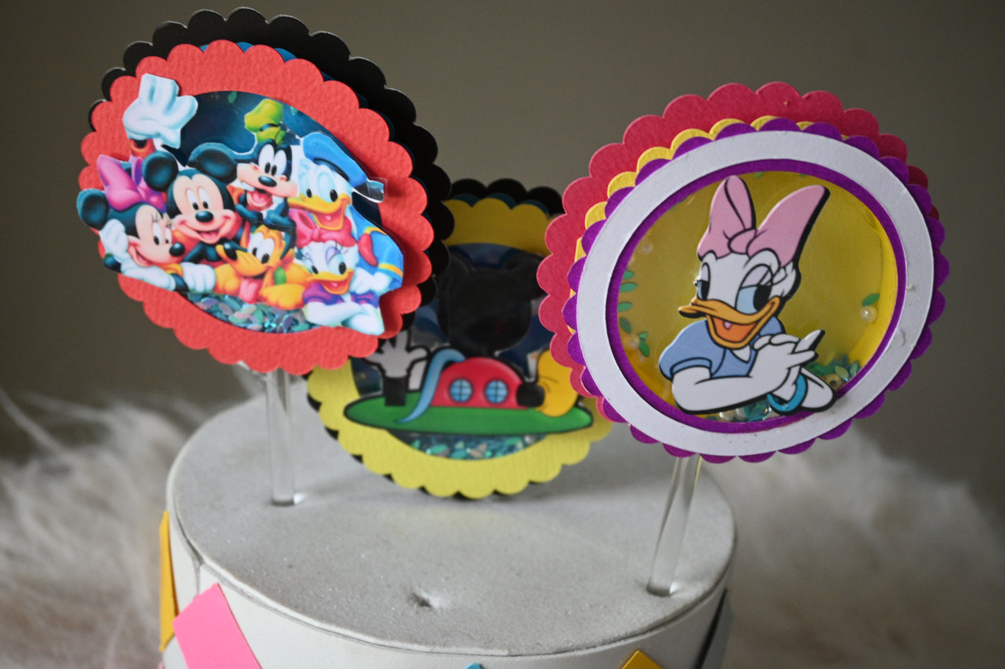 Mickey  Clubhouse Handcrafted Cupcake Toppers