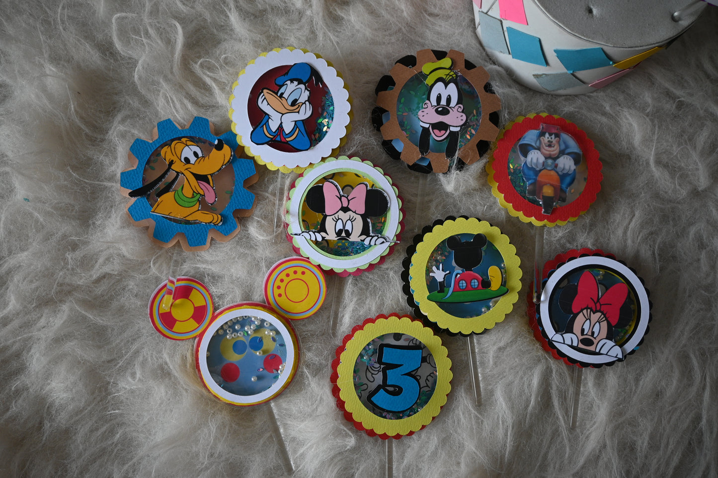 Mickey  Clubhouse Handcrafted Cupcake Toppers