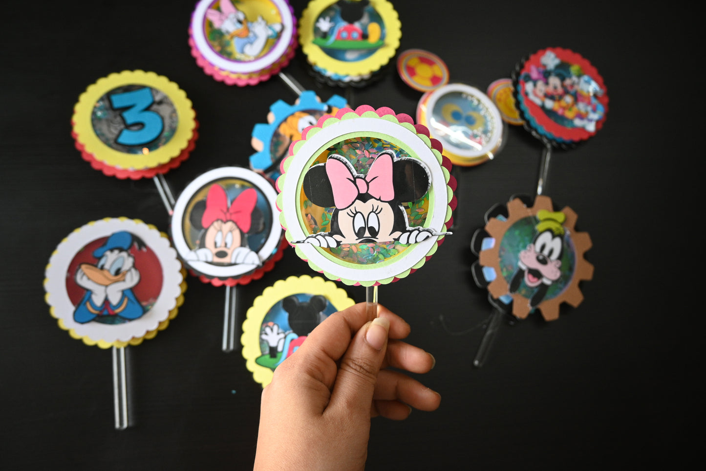 Mickey  Clubhouse Handcrafted Cupcake Toppers