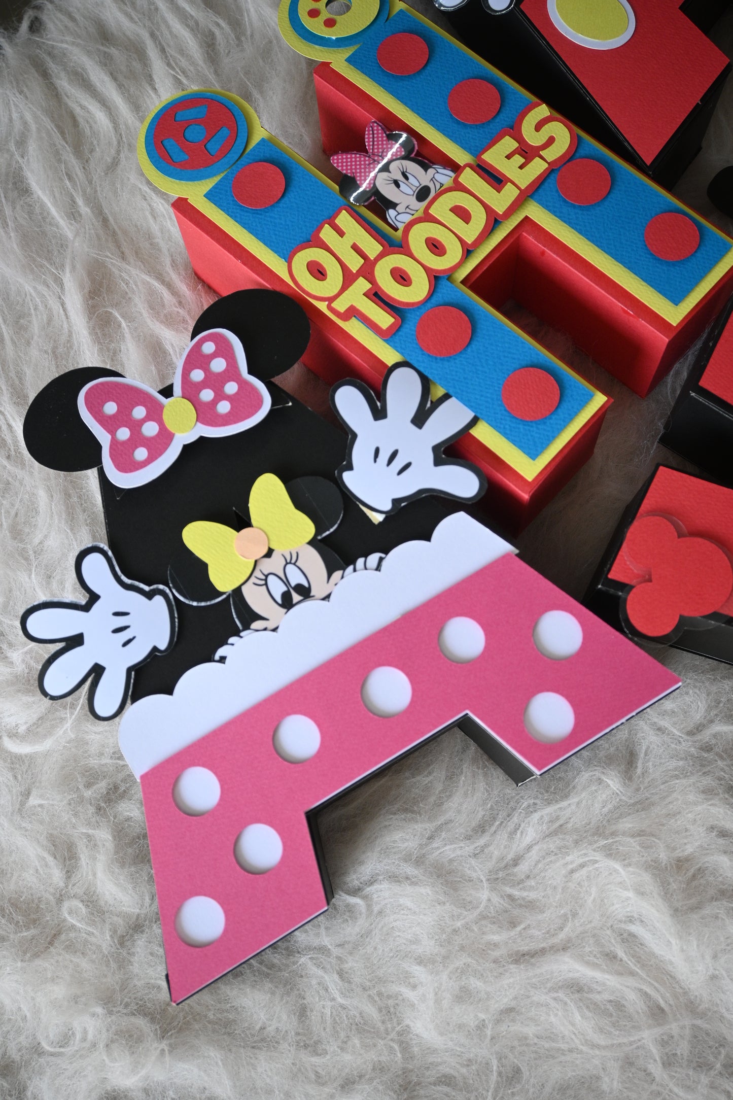 Mickey Mouse Clubhouse Theme 3D Name Letters