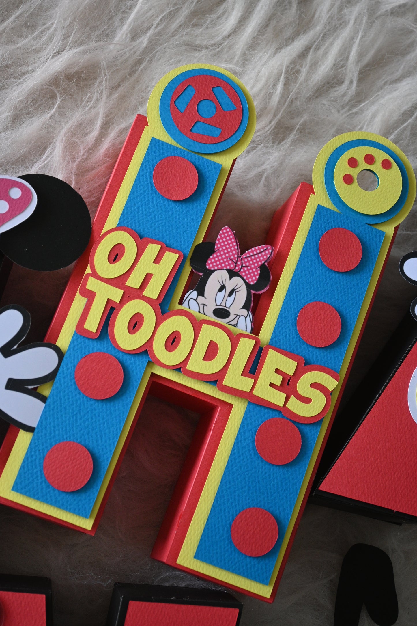 Mickey Mouse Clubhouse Theme 3D Name Letters