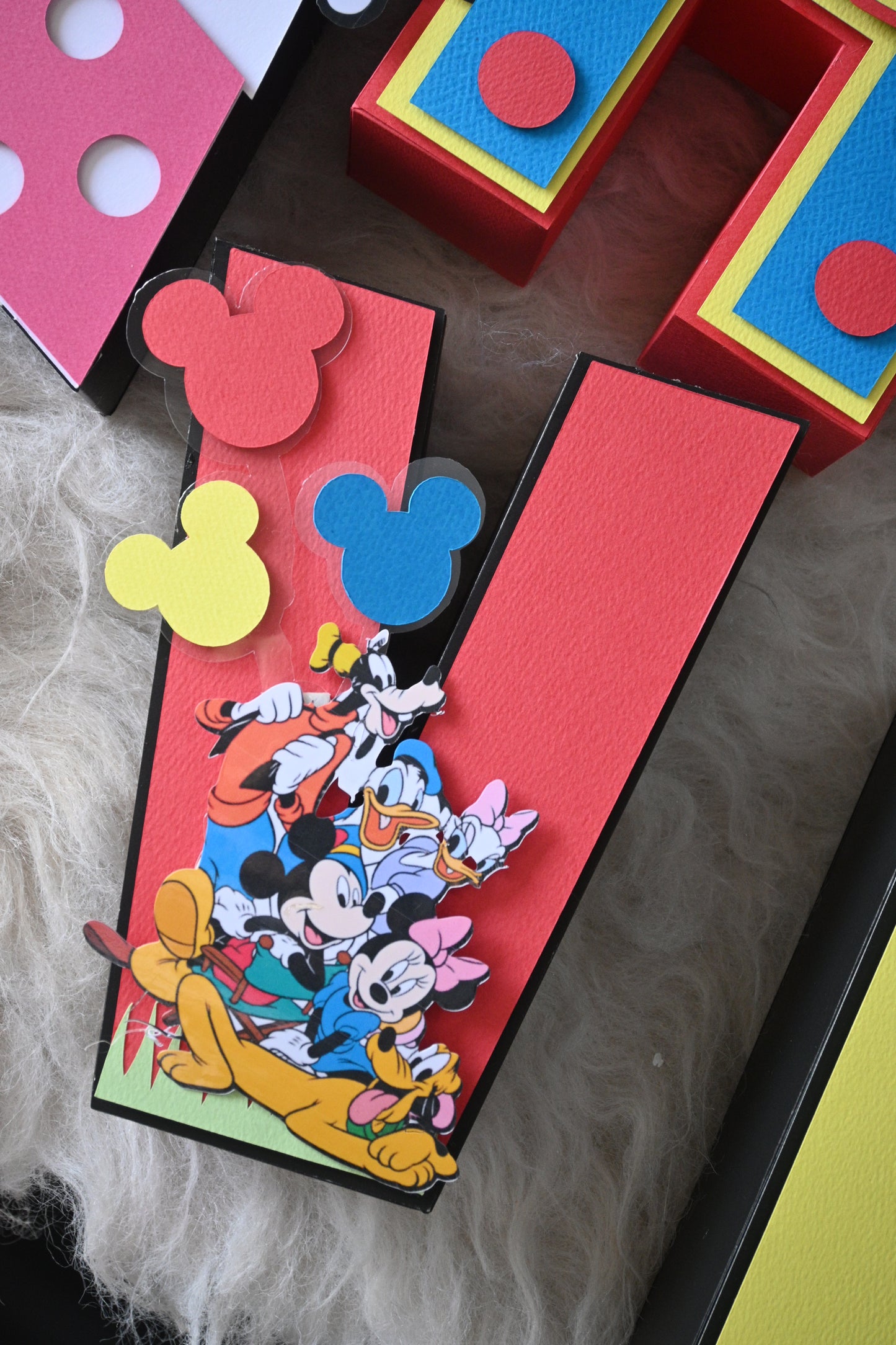Mickey Mouse Clubhouse Theme 3D Name Letters