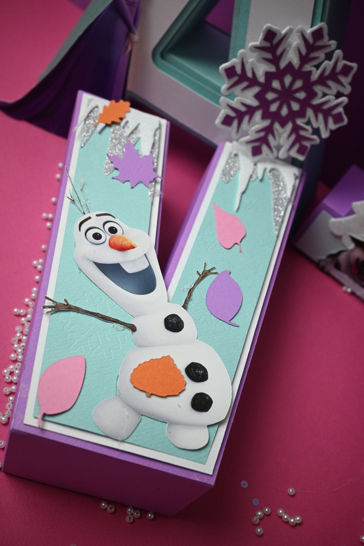 Frozen Theme 3D Name Letters