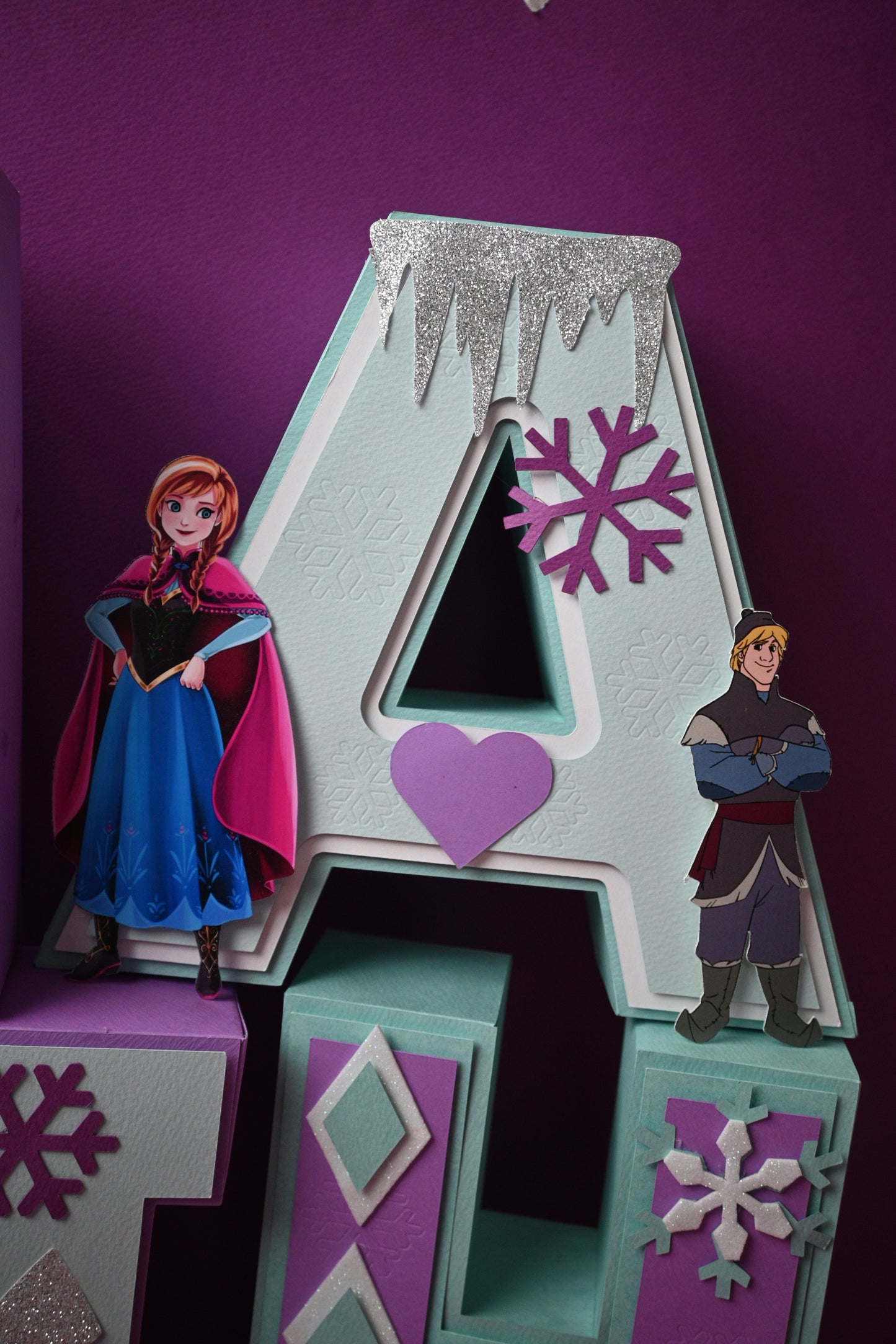 Frozen Theme 3D Name Letters
