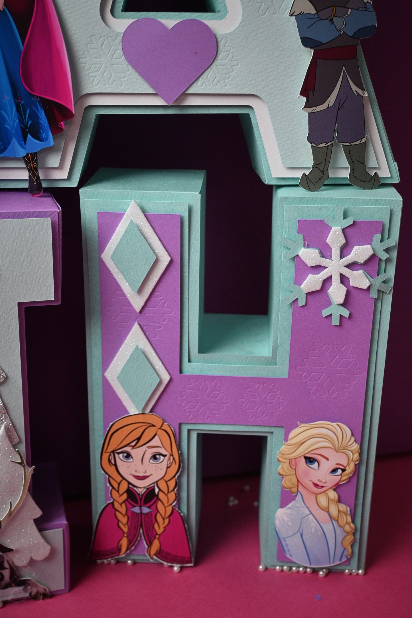 Frozen Theme 3D Name Letters