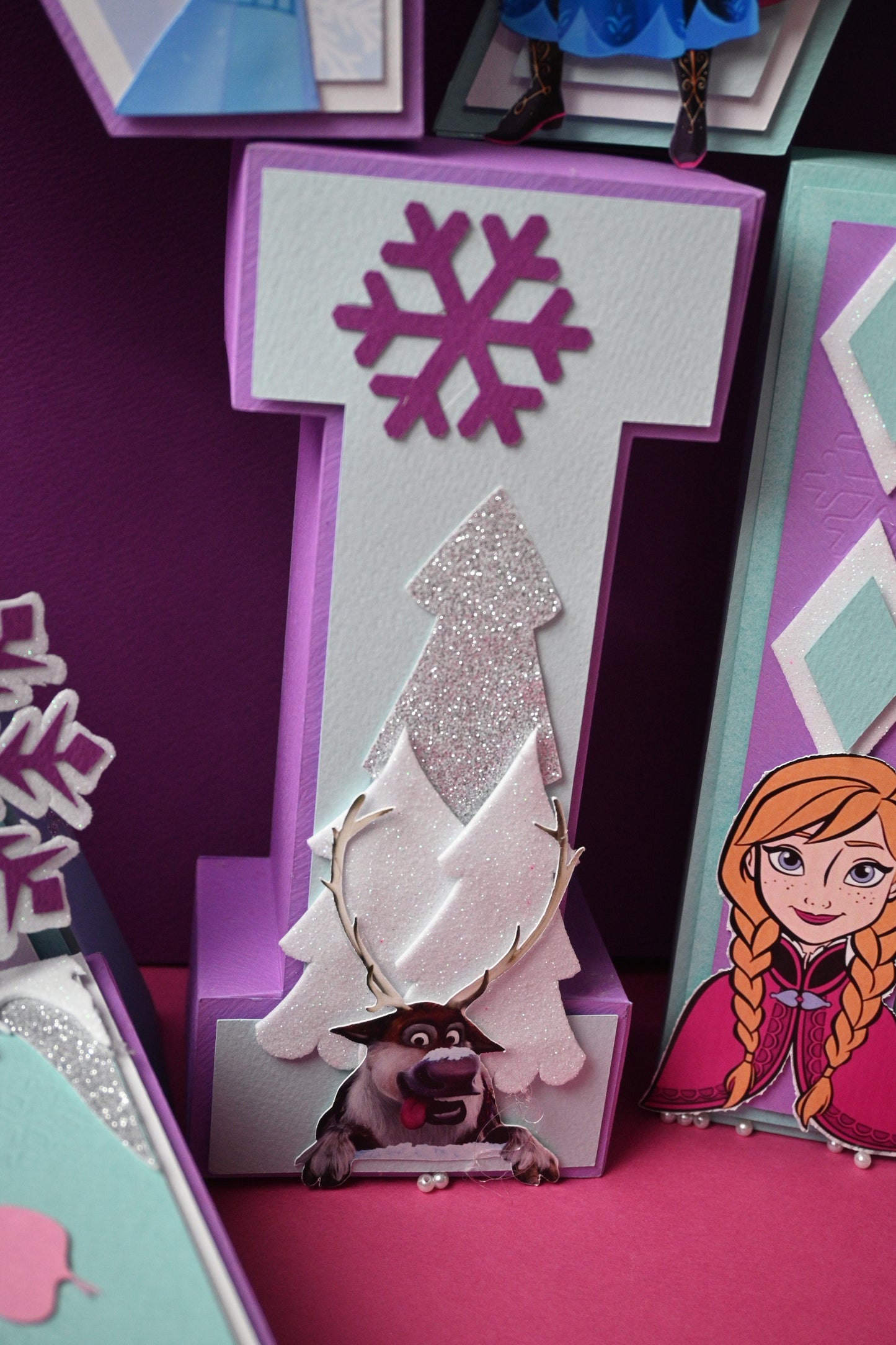 Frozen Theme 3D Name Letters