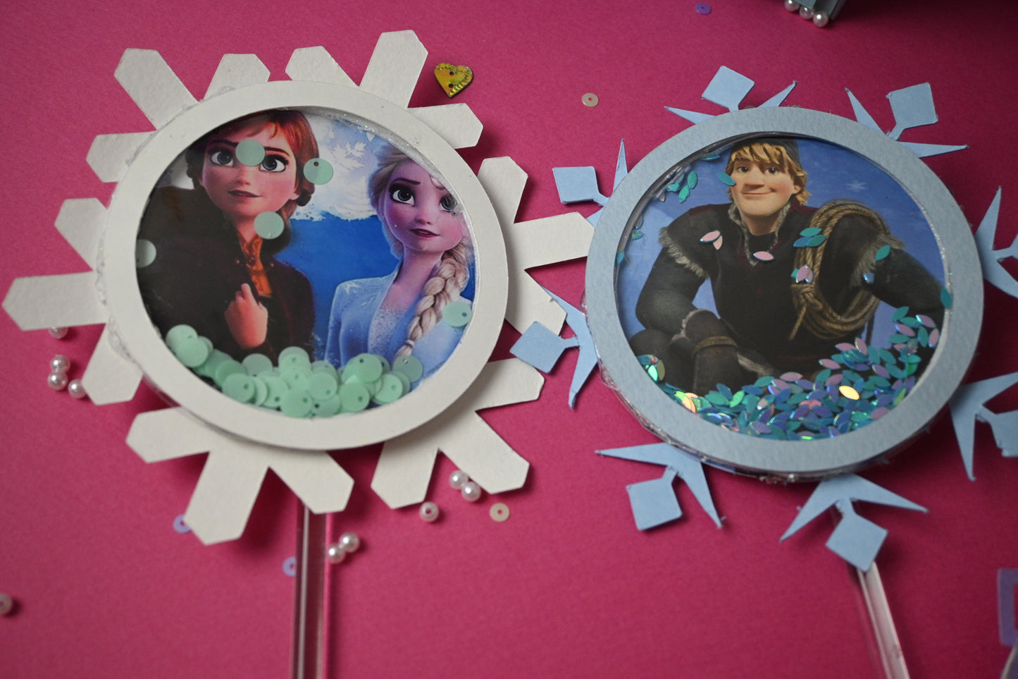 Frozen Cupcake Toppers - Handcrafted Party Decoration