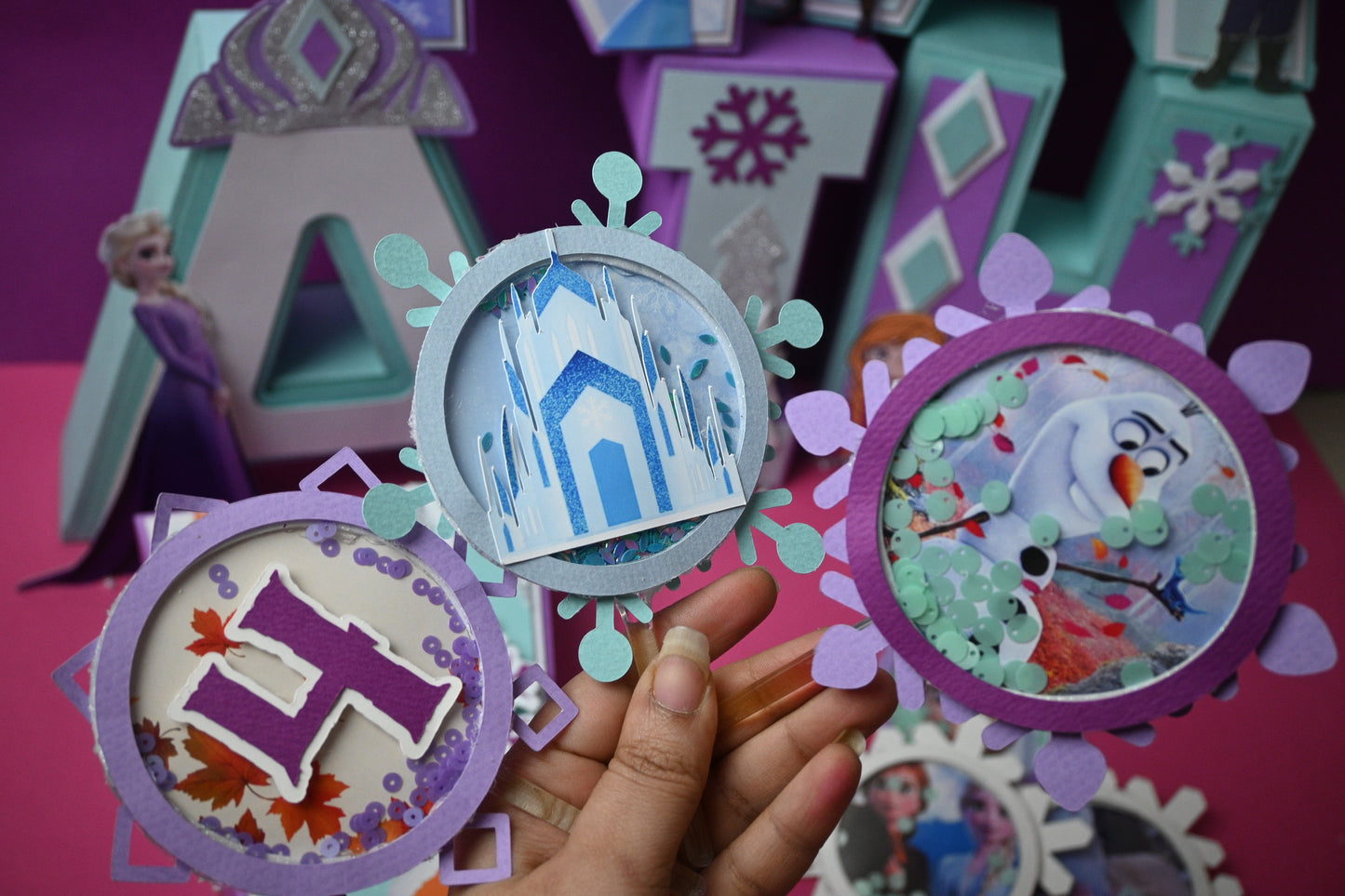 Frozen Cupcake Toppers - Handcrafted Party Decoration