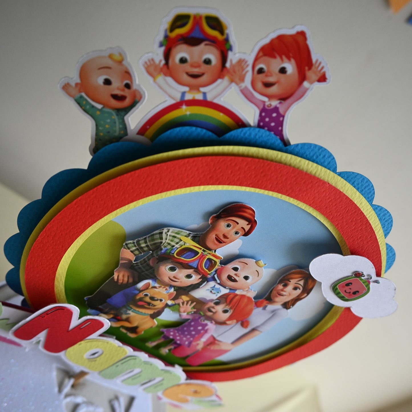 Cocomelon Party Pack - 3DLetter  Cake Topper,  & Banner