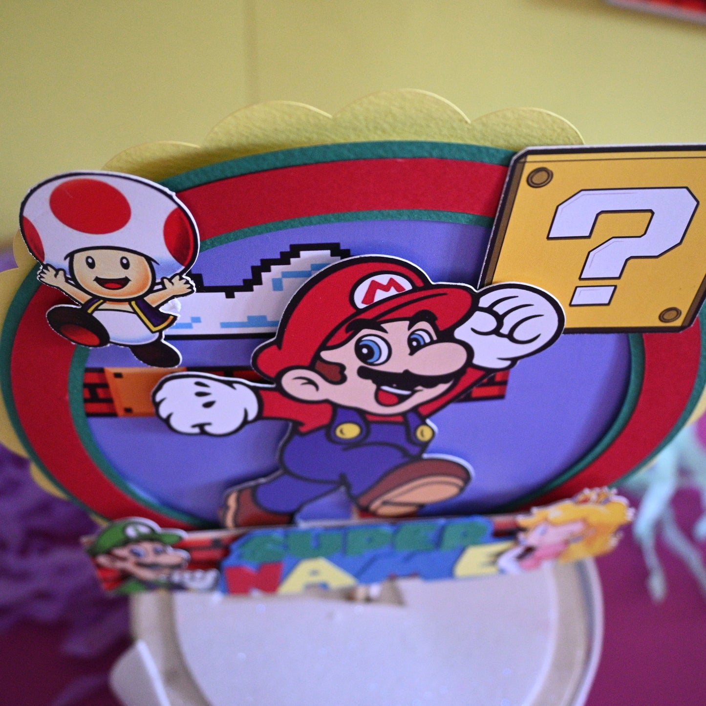 Mario Party Pack - 3D Letter, Cake Topper & Banner