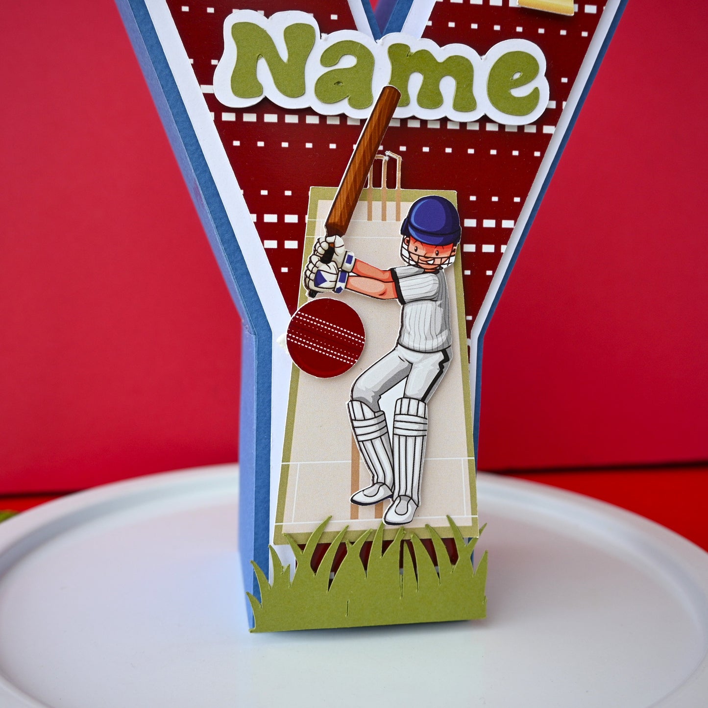 Cricket 3D Letter Birthday Decoration - Customizable with Name or Age