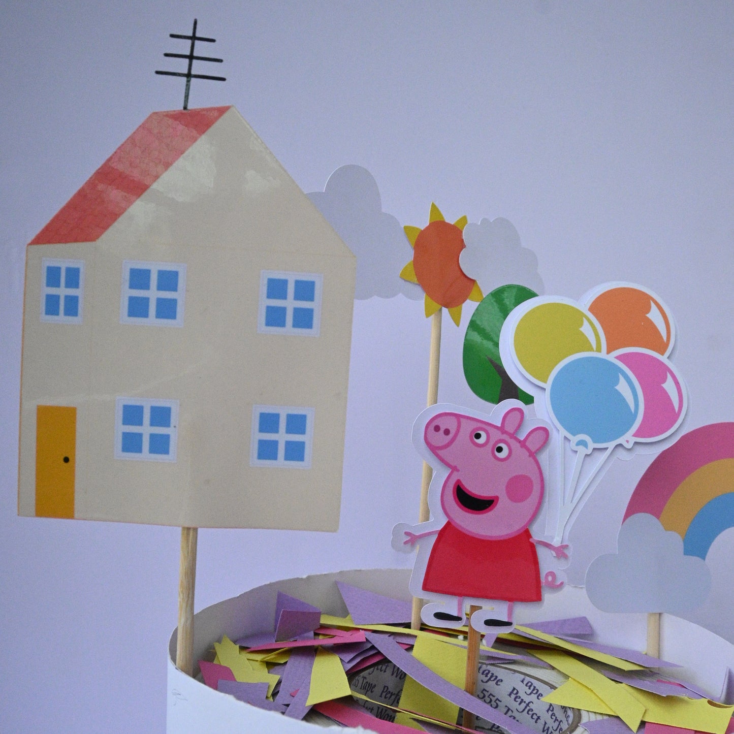 Peppa Pig Cake Topper - Customizable with Name