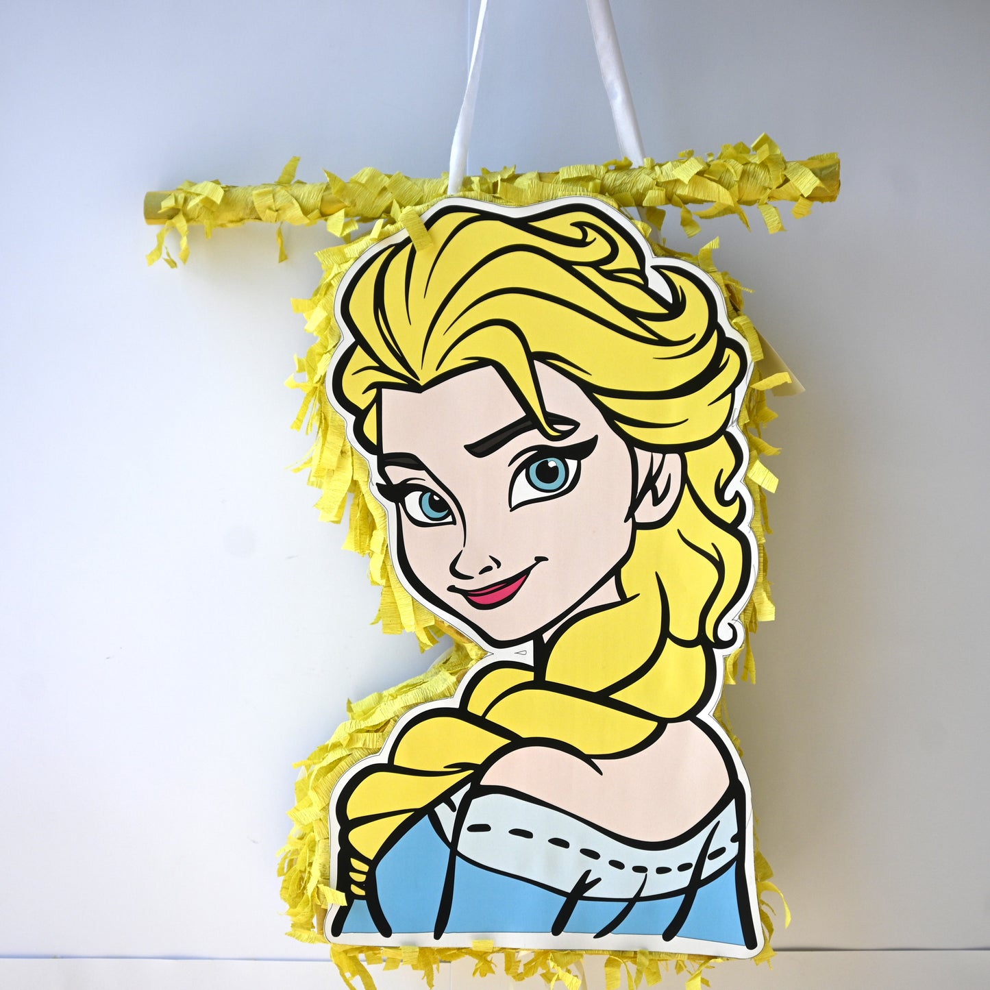 Frozen Pull-String Piñata - Semi-Handcrafted Party Decoration