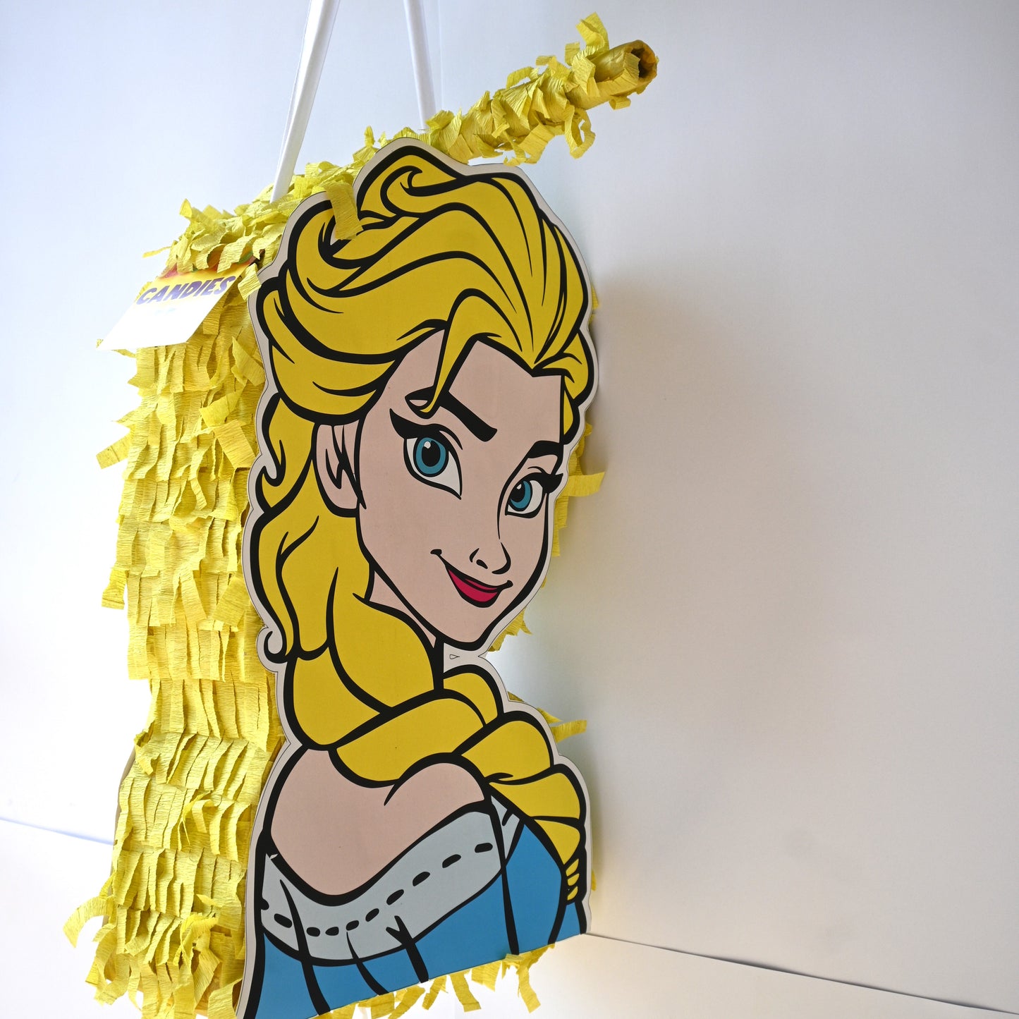Frozen Pull-String Piñata - Semi-Handcrafted Party Decoration