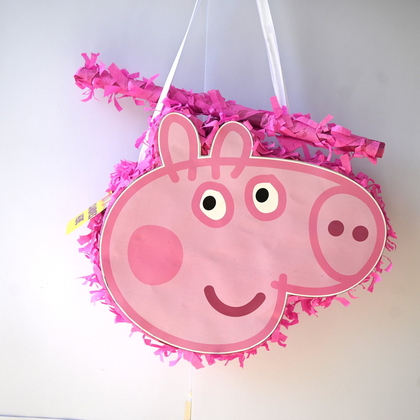 Peppa Pig Pull-String Piñata - Semi-Handcrafted Party Decoration