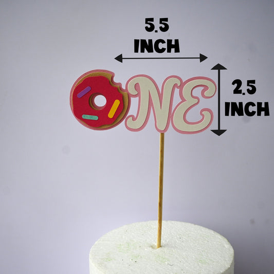 Donut High Chair Banner & Cake Topper Set - Handcrafted Party Decoration